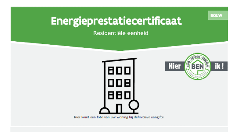 EPB-aangifte voor woningen in nieuw jasje